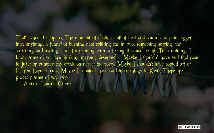 Juliet's Death Quotes By Lauren Oliver