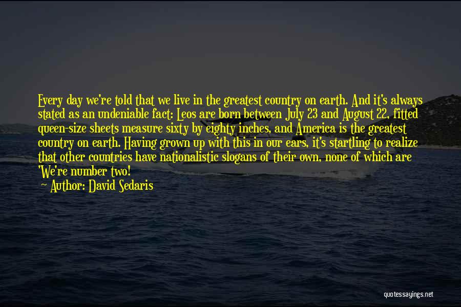 July 23 Quotes By David Sedaris