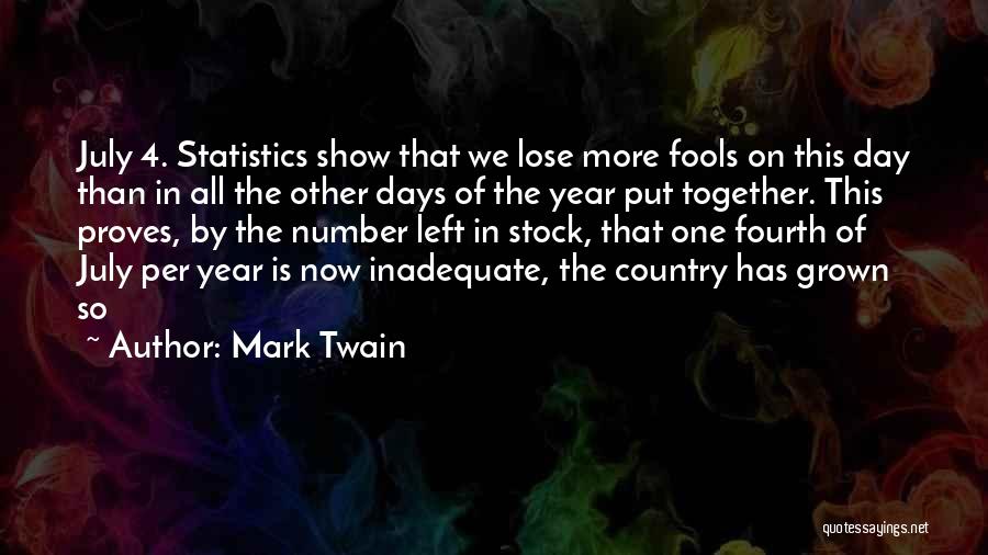 July Fourth Quotes By Mark Twain