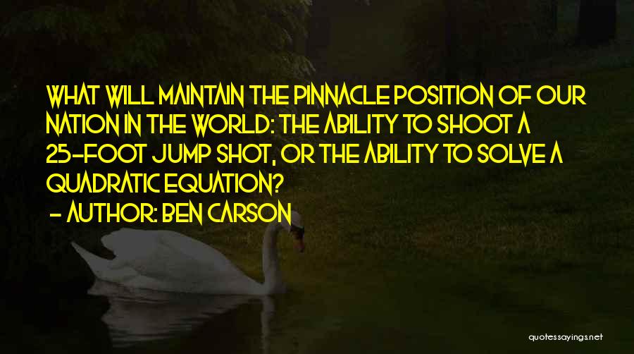 Jump Shot Quotes By Ben Carson