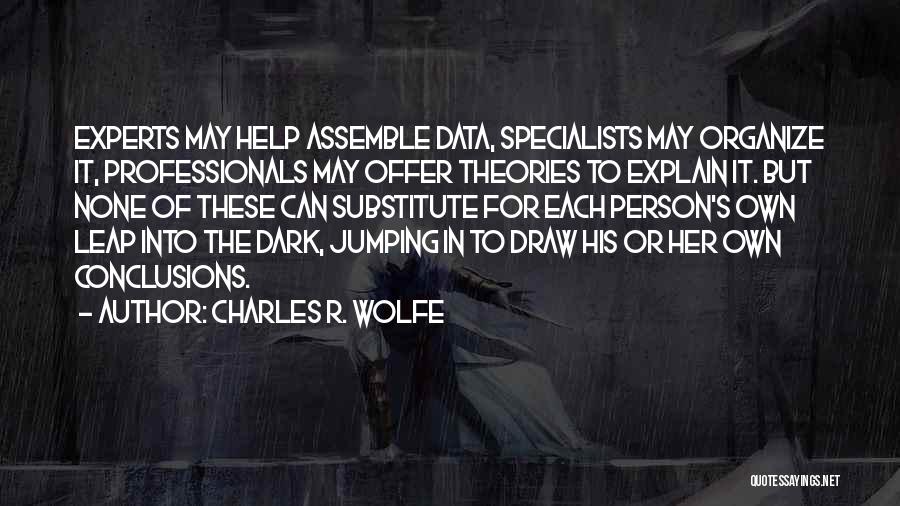 Jumping Conclusions Quotes By Charles R. Wolfe
