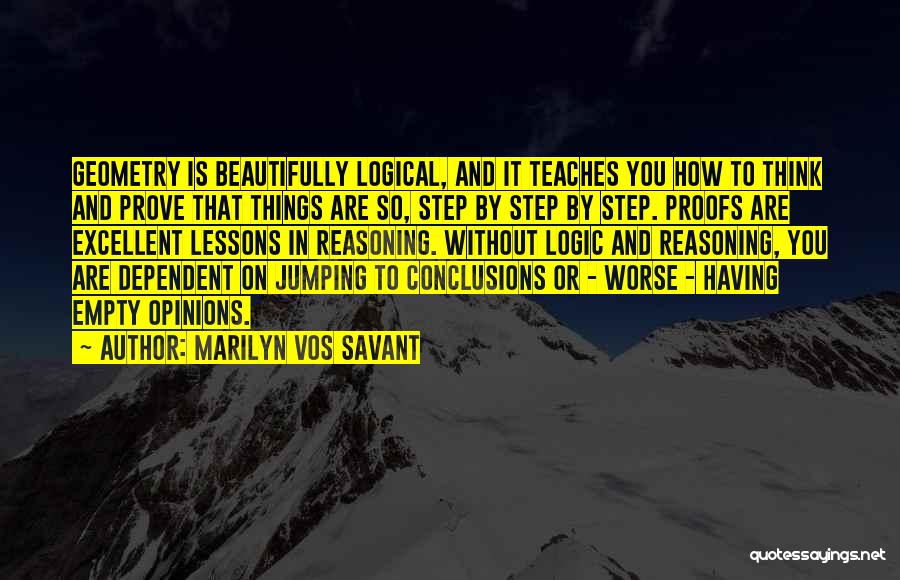 Jumping Conclusions Quotes By Marilyn Vos Savant