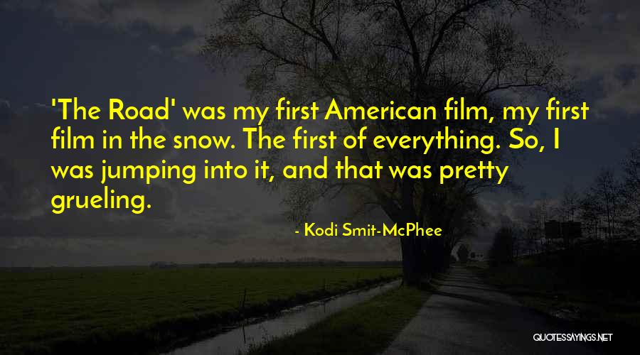 Jumping In Snow Quotes By Kodi Smit-McPhee Jumping In Snow Quotes By Kodi Smit-McPhee