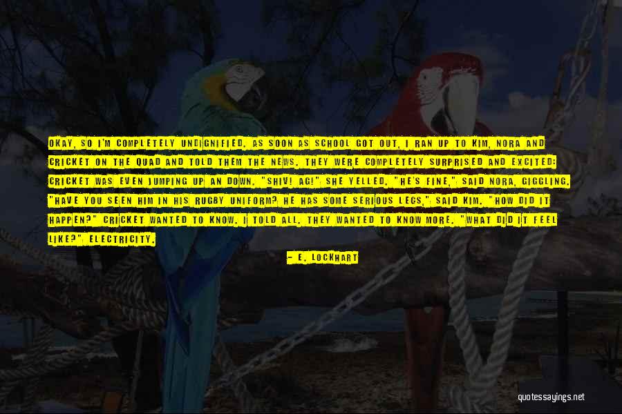 Jumping Into Love Quotes By E. Lockhart Jumping Into Love Quotes By E. Lockhart