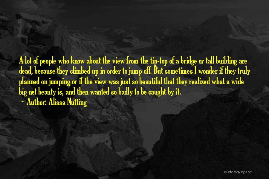 Jumping Off A Bridge Quotes By Alissa Nutting