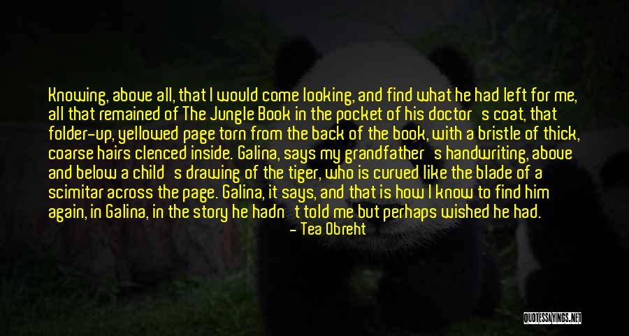 Jungle Book Novel Quotes By Tea Obreht Jungle Book Novel Quotes By Tea Obreht