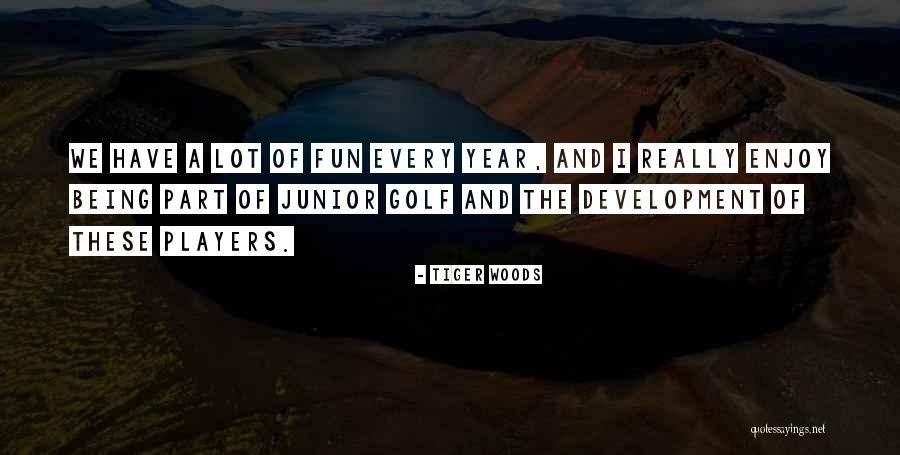 Junior Golf Quotes By Tiger Woods Junior Golf Quotes By Tiger Woods