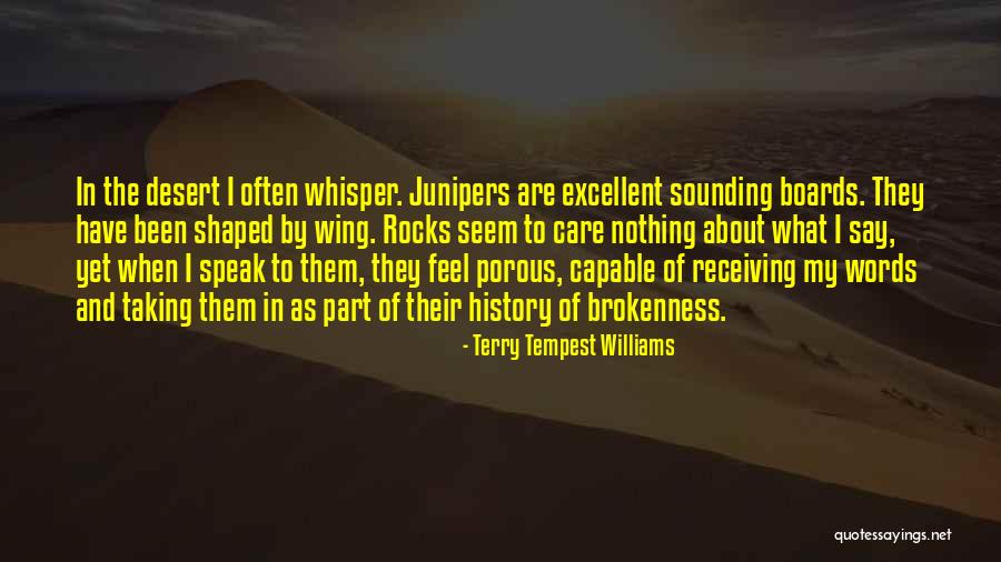 Junipers Quotes By Terry Tempest Williams Junipers Quotes By Terry Tempest Williams