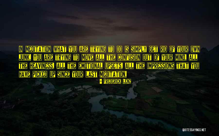 Junk Mind Quotes By Frederick Lenz Junk Mind Quotes By Frederick Lenz