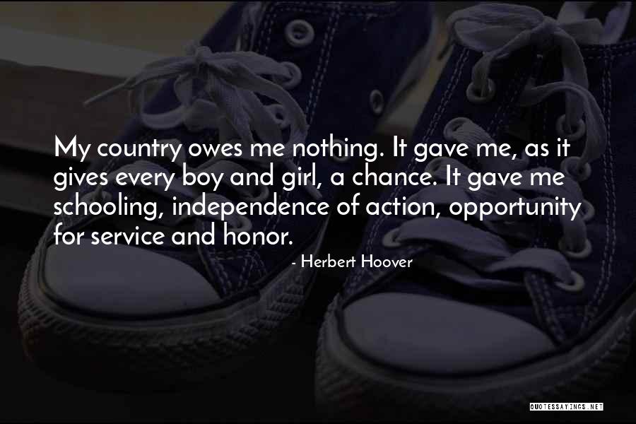 Just A Country Girl Quotes By Herbert Hoover