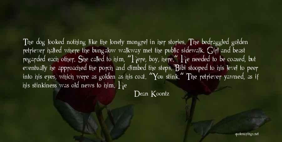 Just A Girl And Her Dog Quotes By Dean Koontz