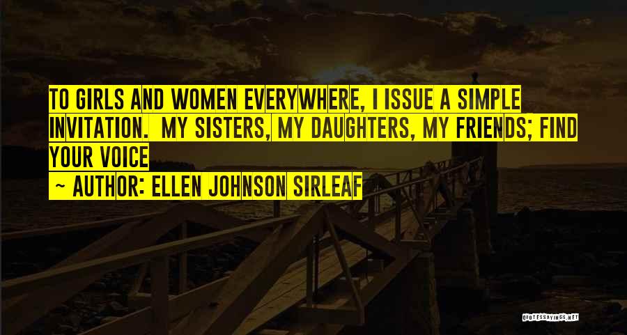 Just A Simple Girl Quotes By Ellen Johnson Sirleaf