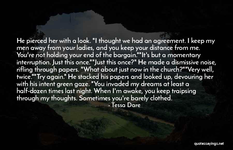 Just A Thought Away Quotes By Tessa Dare Just A Thought Away Quotes By Tessa Dare