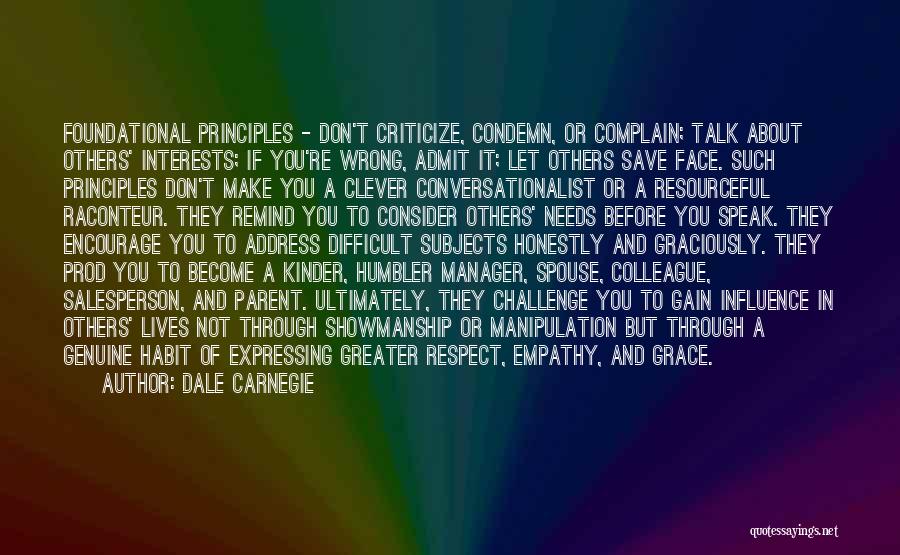 Just Admit You Were Wrong Quotes By Dale Carnegie