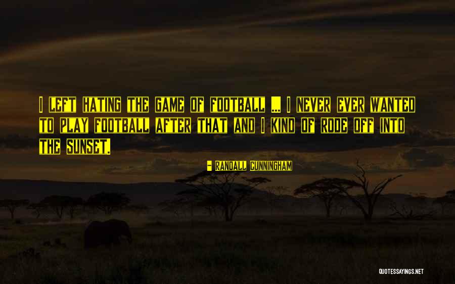 Just After Sunset Quotes By Randall Cunningham