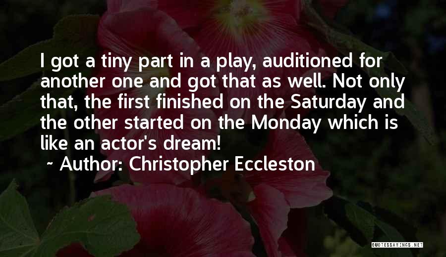 Just Another Monday Quotes By Christopher Eccleston