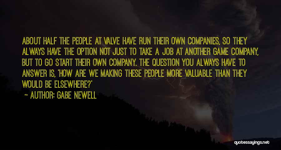 Just Another Option Quotes By Gabe Newell