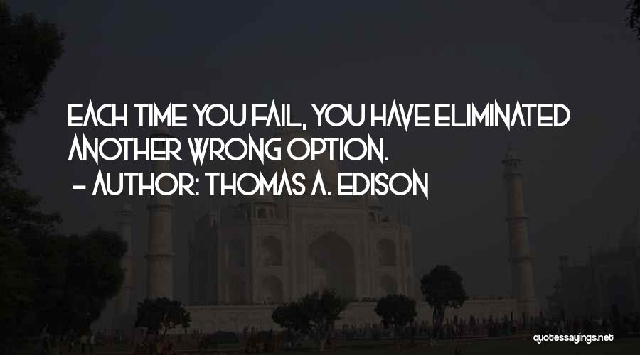 Just Another Option Quotes By Thomas A. Edison