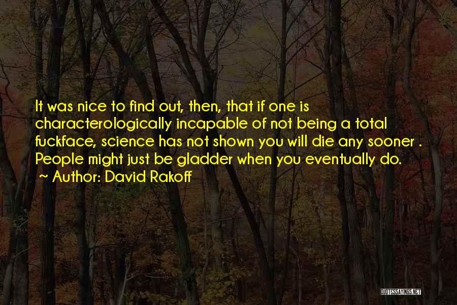 Just Be Nice Quotes By David Rakoff
