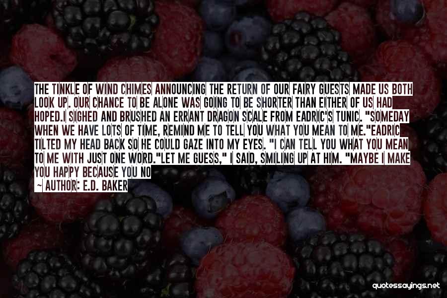 Just Because I Look Happy Quotes By E.D. Baker