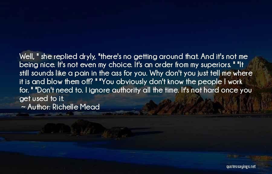 Just Being Nice Quotes By Richelle Mead