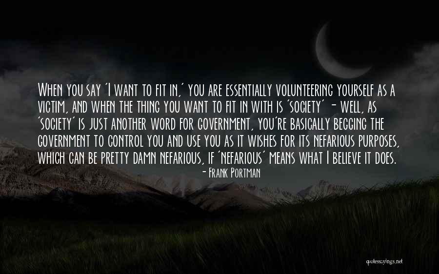 Just Believe In Yourself Quotes By Frank Portman Just Believe In Yourself Quotes By Frank Portman