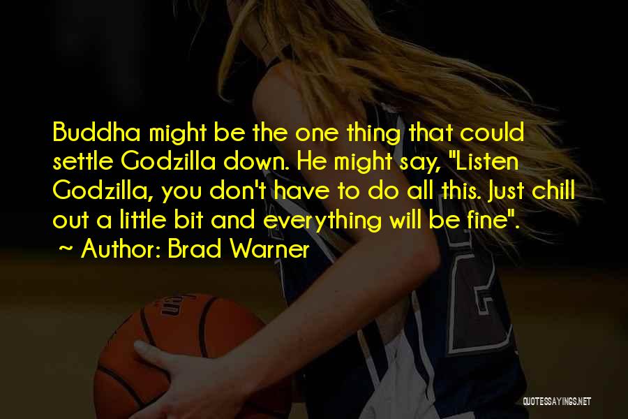 Just Chill Out Quotes By Brad Warner