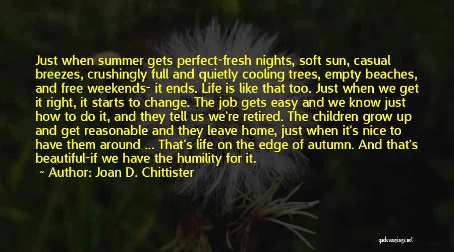 Just Cooling Quotes By Joan D. Chittister