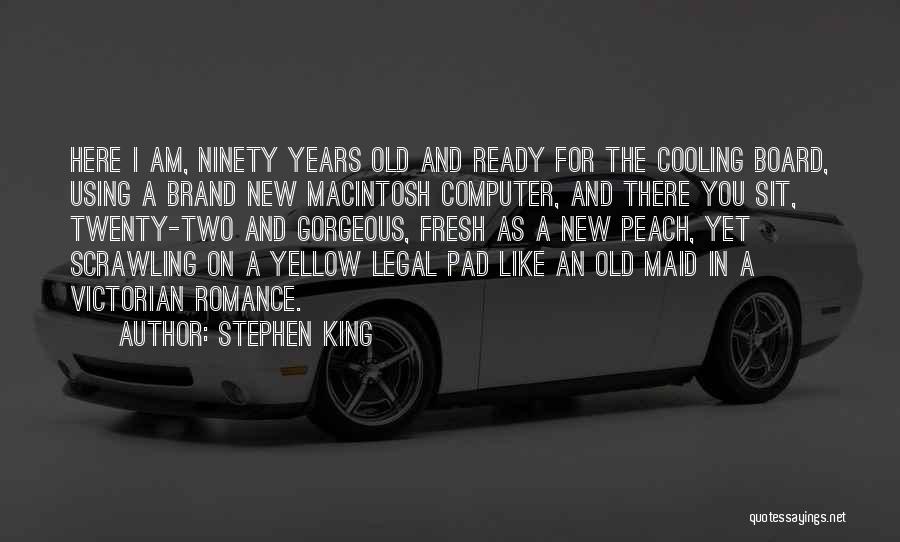 Just Cooling Quotes By Stephen King