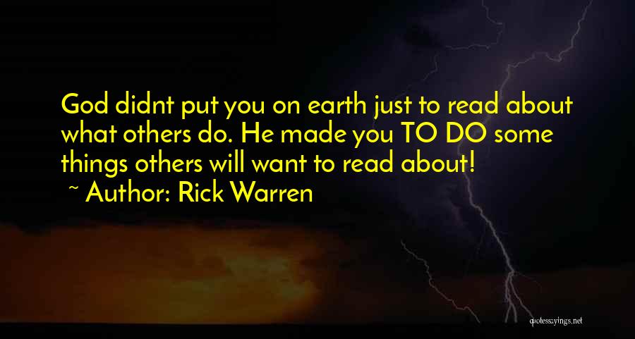 Just Do What You Want Quotes By Rick Warren