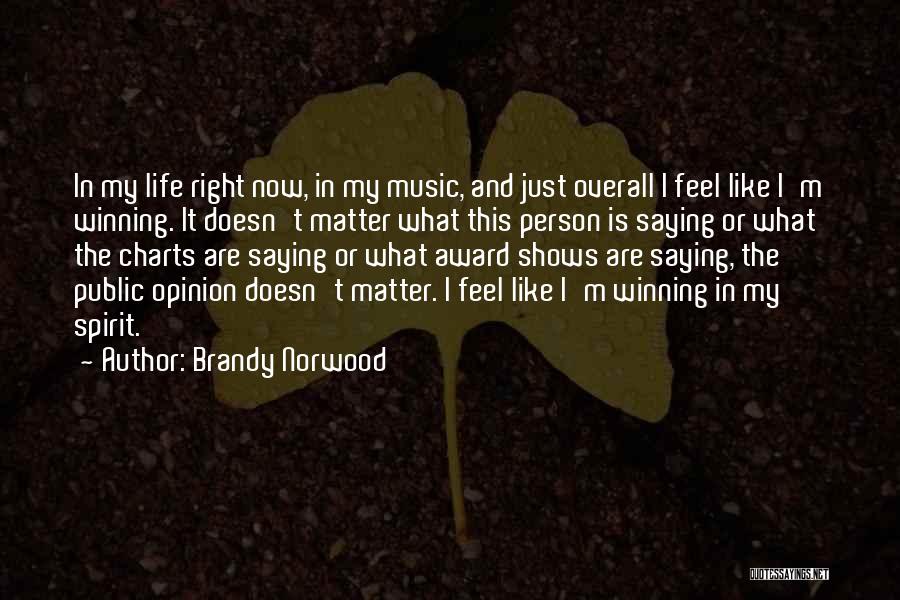 Just Doesn't Feel Right Quotes By Brandy Norwood