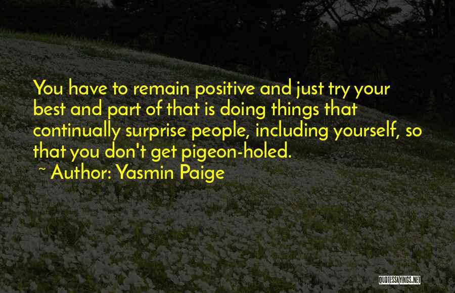 Just Doing Your Best Quotes By Yasmin Paige