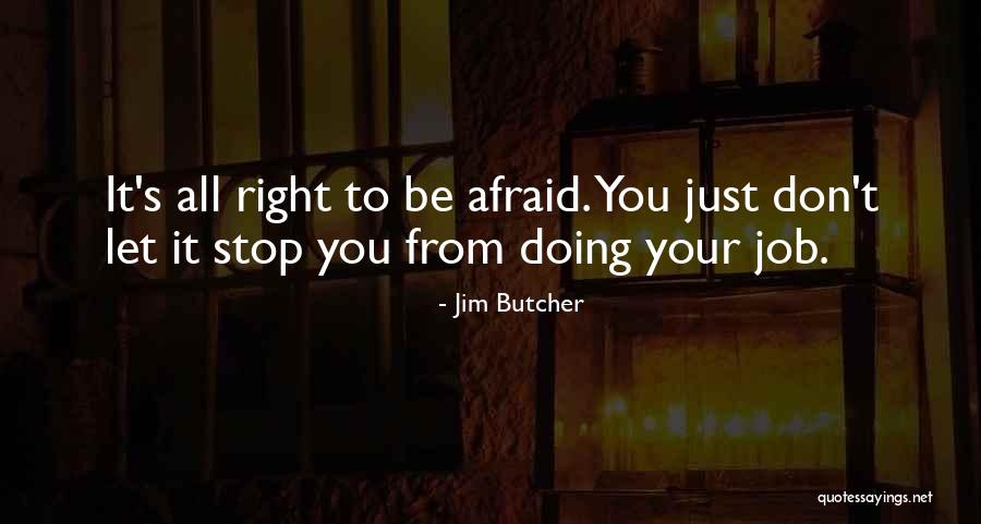 Just Doing Your Job Quotes By Jim Butcher