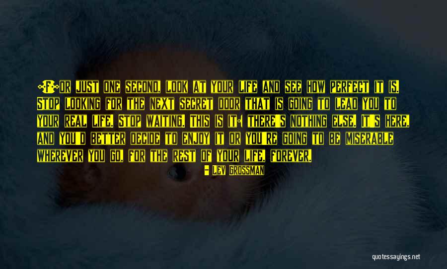 Just For Your Happiness Quotes By Lev Grossman Just For Your Happiness Quotes By Lev Grossman