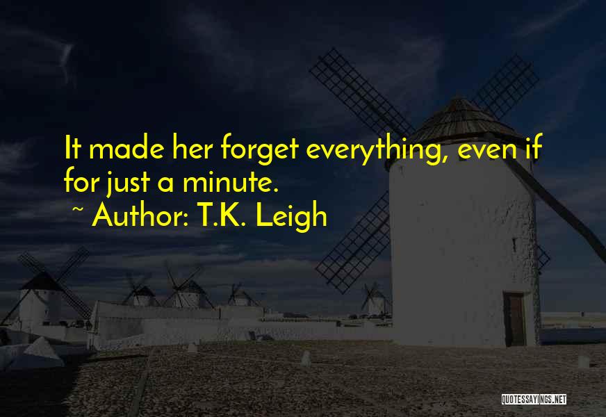 Just Forget It Quotes By T.K. Leigh