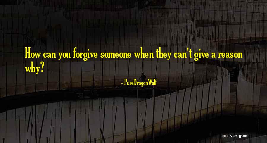 Just Forgive And Forget Quotes By PureDragonWolf