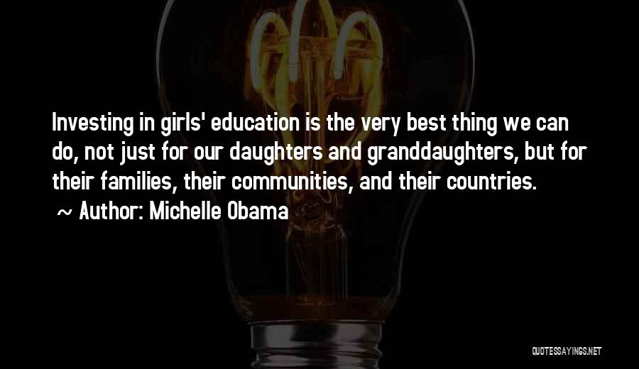 Just Girl Thing Quotes By Michelle Obama