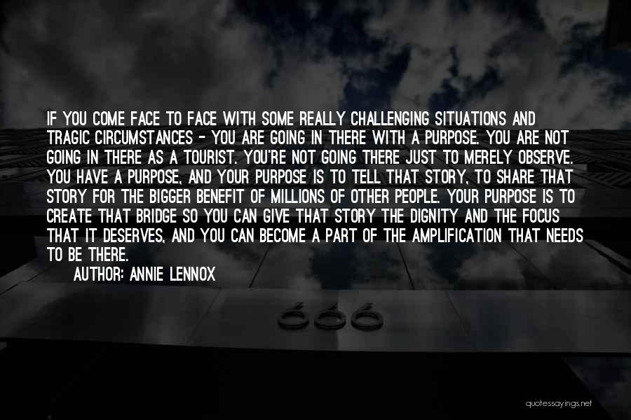 Just Giving Quotes By Annie Lennox