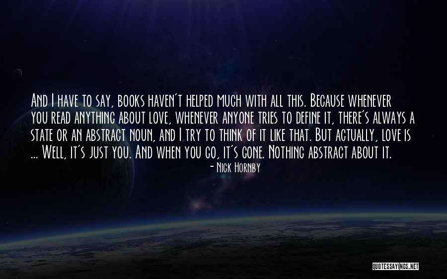 Just Go With It Love Quotes By Nick Hornby Just Go With It Love Quotes By Nick Hornby