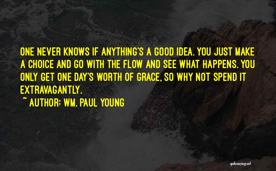 Just Go With The Flow Quotes By Wm. Paul Young