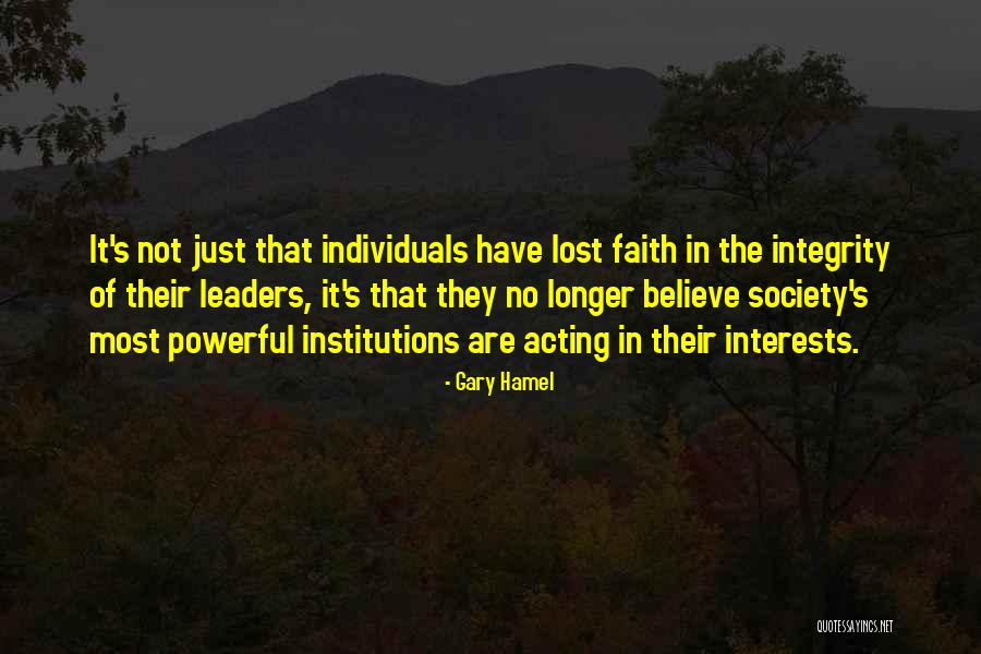 Just Have Faith Quotes By Gary Hamel