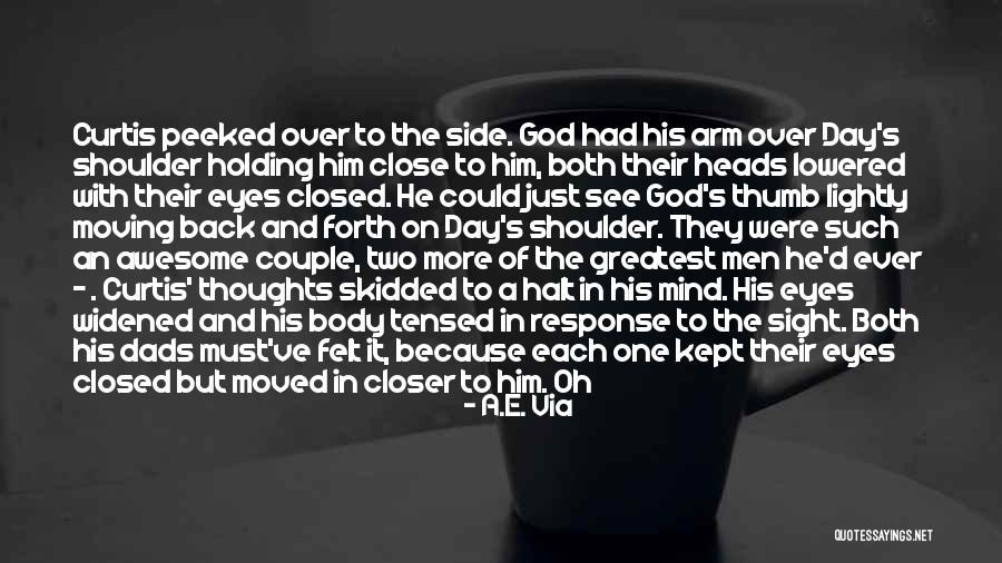 Just Holding On Quotes By A.E. Via Just Holding On Quotes By A.E. Via