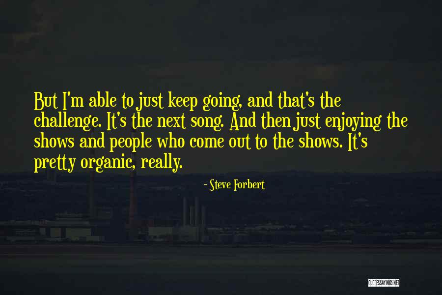 Just Keep Going Quotes By Steve Forbert