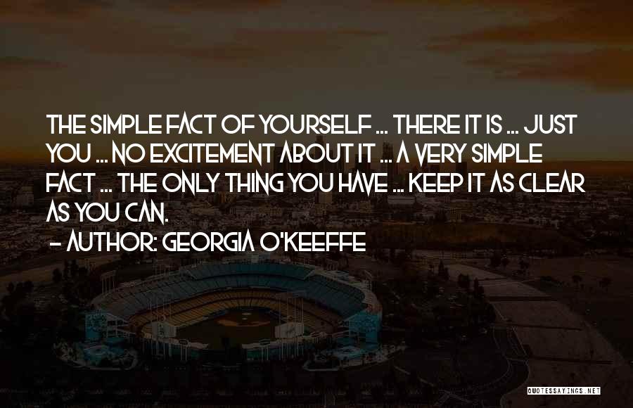 Just Keep It Simple Quotes By Georgia O'Keeffe