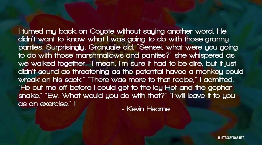 Just Leave It Be Quotes By Kevin Hearne