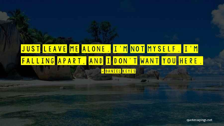 Just Leave Me Alone Quotes By Daniel Keyes