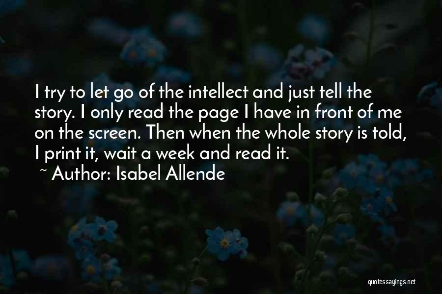 Just Let Me Go Quotes By Isabel Allende