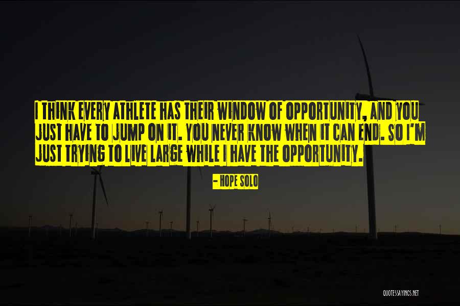 Just Live It Quotes By Hope Solo