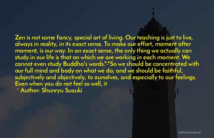 Just Living In The Moment Quotes By Shunryu Suzuki