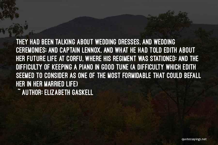 Just Married Wedding Quotes By Elizabeth Gaskell